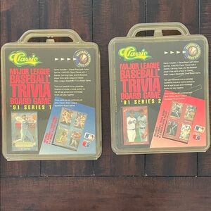 1991 series 1&2 set. Classic Baseball Trivia Board Game Set